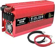 Pure sine Wave Inverter, Voltage Converter 2400W 2800W 3500W Inverter 12V 24V 220V 230V Voltage Converter Inverter converte with Socket for Car Device/Laptop/Camera/Cell Phone,Outdoor /4298