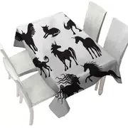 Legendary Unicorn Silhouettes Tablecloth