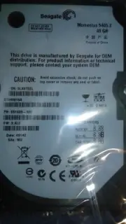 Seagate Momentus ST940815A 40GB HDD for Laptop PC