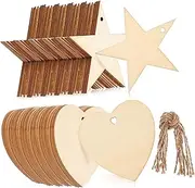 HORIALENCE 100pcs Wooden Label Christmas Craft Supplies Slices Log Slice Decoration Wedding Decorations Decorative Crafts Christmas Decorations Rustic Decor Christmas Labels for