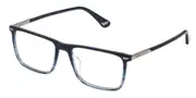 Police VPLQ68 NEW CROSSROADS 1 0GBL Men's Glasses Blue Size 55 - Private Health Rebate - Blue Light Block Available