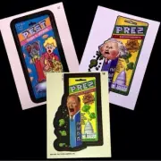 Pez Assorted Wacky Trading Cards