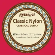 D'Addario J2702 Student Nylon Classical Guitar Single String, Normal Tension, Second String