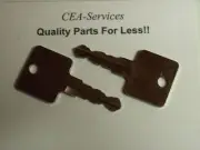 (2) Keys Fit Volvo Compact Mini-Loader Champion Road Grader Zettelmeyer G1