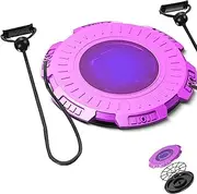 Massage Waist Twisting Board with Pull Rope, Waist Twisting Machine Equipped With 2 Tension Ropes, Waists Twister Silent Rotating Structure for Male and Female Core Train