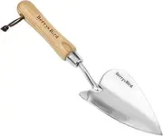 Berry&Bird Potting Trowel, Stainless Steel Hand Shovel with Wood Handle, Small Spade Garden Tool for Planting, Soil loosening Transplanting Digging Weeding Fertilizer Mixing