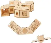 1Set Safe Hamster Maze Wooden Hamster for Animals Pet Exercising Tunnel with Seesaw for and Activities