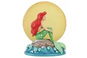 Disney Traditions Mermaid by Moonlight Ariel Sitting on Rock Light Up Figurine