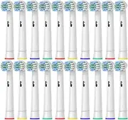 Electric Toothbrush Replacement Brush Heads, Compatible For Oral Basic Cleaning B Toothbrush Nozzle BristlesD100 D25 D30 D32 4739 3709 3744(17A-20pcs)