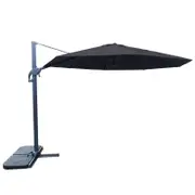 Laredo Octagonal Cantilever Outdoor Umbrella - Charcoal