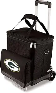 Picnic TIME NFL Unisex-Adult NFL Cellar 6-Bottle Wine Carrier & Cooler Tote with Trolley