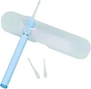 Generic Earwax Remover Kits Kids Ear Clean Pick with Light Useful Durable Cleaning Earwax LED Earwax Spoon Digger for Home Travel, Blue