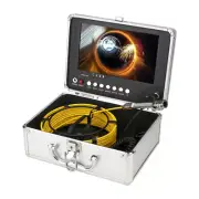 9" Drain Industrial Endoscope AHD DVR 16GB 17MM Sewer Pipe Inspection Camera 20M
