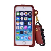 Card Slot Lanyard PU Leather Case For iPhone 5 5S SE 4 Inch 23 GREEN