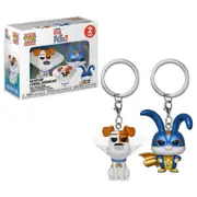 2PK Pop! Funko Max & Snowball Keychain Collectable Fun Accessory Toy 3y+