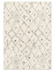 [Double Rugs] Logic Washable Cotton Feel Area Rug in Cream