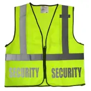 Security safety vest with REFLECTIVE design, High Visibility vest