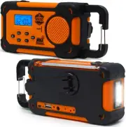 Compact Emergency Solar Hand Crank Radio with AM/FM & Flashlight - Portable