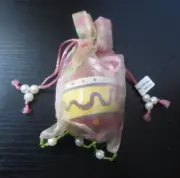 Easter Egg in Pouch Multicolor Hanging Hen Egg Katherine's Collection Geometric
