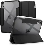 SPIGEN Ultra Hybrid Pro for iPad Mini 7 A17 Pro/Mini 6 Generation Case (2024/2021) 8.3 inch with Apple Pencil Holder, Air Cushion Protective Technology Hard Transparent Back Clear Cover - Black