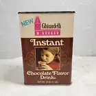 Ghirardelli Instant Chocolate Flavor Tin Drink Powder 1Lb Vtg Easy Pour Spout