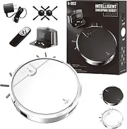 Smart Dual-Mode Robot Vacuum, Smart Robot Vacuum and Mop 2-in-1 Combo, Intelligent Planning and Mapping, Accurate Positioning, high coverageand no Missed scanning, App/Remote Control (White)
