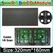 P5 Outdoor Full Color LED Display Module SMD2727 RGB 3In1 1/8 Scan 320mmx160mm