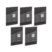 5x Fabriano Ecoqua Plus Dark Blue Lines Glued A5 Notebook Home School stationery
