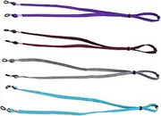 [SEWACC] 4pcs Elastic Glasses Cord Sport Men Adjustable Lanyards Glasses Rope Sunglass Lanyard Flex Blue for Goggles Strap Eye Glasses Eyeglass Chain Swimming Glasses Hanging Chain Fiber