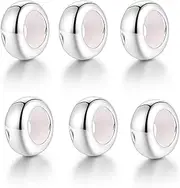 [LOVANS] 925 Sterling Silver I Love You Heart Crystal Charm Bead Fits Pandora Bracelets