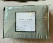 NWT Casual Elegance Alexia Microfiber King Sheet Set w/Pillowcases Green NEW