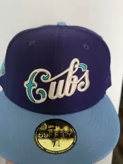 Chicago Cubs Hat Cap Wrigley Field Patch Purple 59Fifty Size 7 3/4 New Era
