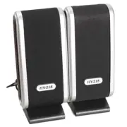 2 Pcs USB Computer Speakers Portable Speaker Stereo 3.5mm with Ear Jack for6945