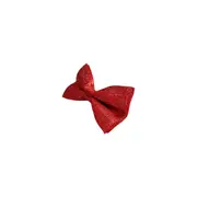 Mens Red Sparkly Glitter Patterned Bow Tie