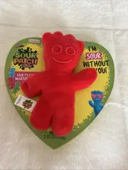 New Sour Patch Kids Plushie Valentines Candy Gummies Plush Pillow 7" Red