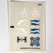 LEGO STICKER SHEET 70013 Equila's Ultra Striker Legends of Chima Decals Stickers