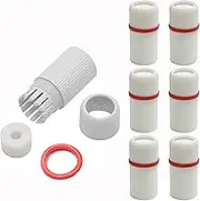 Bntyok 6Sets Rj45 Waterproof Connector CapCover LidAdapter Weatherproof Protector for OutdoorNetwork IP Camera Pigtail Cable POE NVR Svstem Connection White