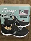 New Skechers Women's 9.5 Syrka Black Step-Ins Memory foam Sneakers shoes