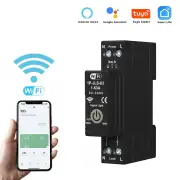 Tuya WiFi Intelligent Circuit Breaker 1P 63A Energy Monitor Real-time Tracking Energy Consumption with Alexa Google Assi