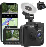 4K UHD Dash Camera Front Dash Cam Sony Lens 64GB Card GPS WiFi Connection N