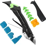 Caulking Tool,5 in1 caulk remover tool with Grout Scraper,caulking tool kit，Adhesive Residue Scraper Seam Repair Tool Kit for Kitchen Bathroom