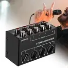 Mini Audio Mixer Small Mixer RCA Inputs Output 4 Channel Portable Passive Mixer