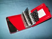 NEW Snap-on™ DB121C High Speed Steel H.S.S. Drill Bit SET Jobber Length in Case