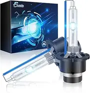 Erato D4S Xenon Bulb, 35W 8000K Blue White Super Bright Discharge Lamp High Low Beam 12V HID Headlight Bulb Replacement, 2 Pack