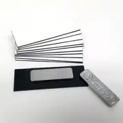 1" x 3" Name Tag Badge Blanks with Magnetic Backing - 25 Pack