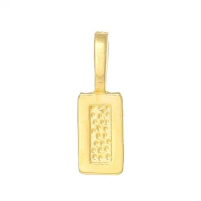 20 x Rectangle Pendant Bails, Glue On, Bright Gold, Gold Plated, 21x7mm, 20pcs