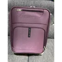 在飛比找蝦皮購物優惠-20吋行李箱-紫色 拉鍊箱 登機箱 公事 出國 二手商品 可
