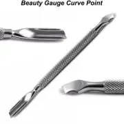 Manicure Pedicure Beauty Gauge cuticle Nail Pusher Gouge Curved podiatry tools