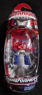 2008 Micro Machines Transformers Titanium Series Diecast 3" Optimus Prime NY