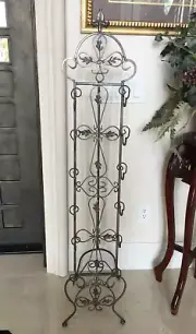 Italian Kitchen Wine Rack Bottle Display Metal Stand Wine Room Storage Bar Tusca